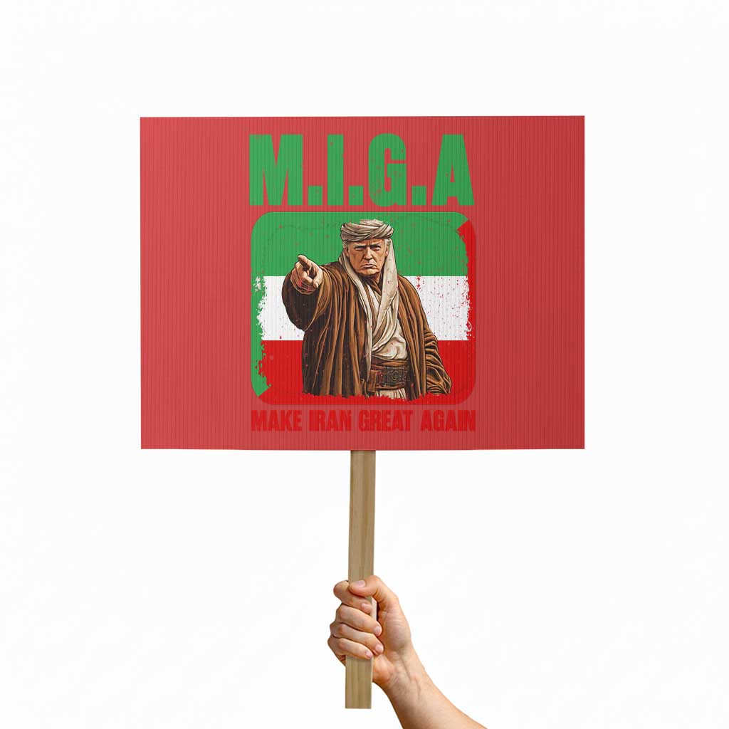 Make Iran Great Again Protest Sign Free Iran Protest TS12 Horizontal 18