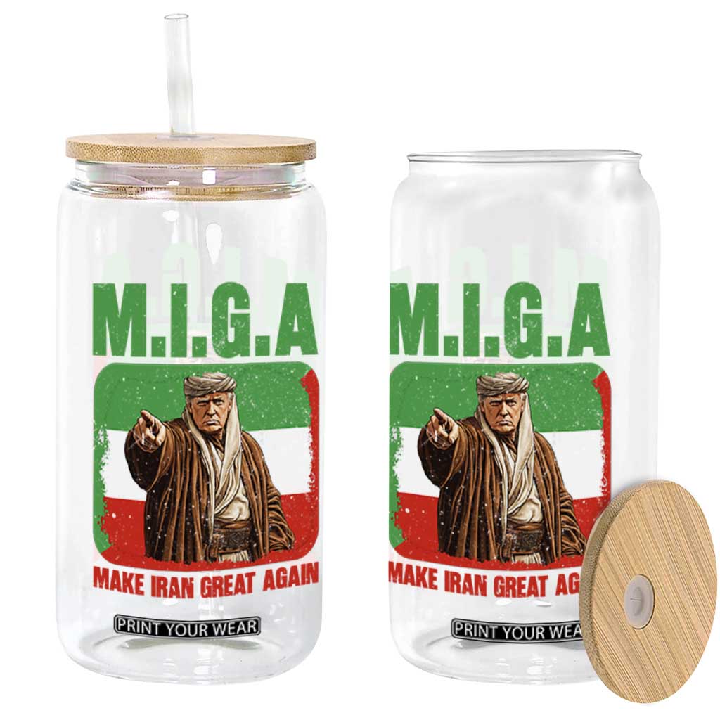 Make Iran Great Again Glass Can Free Iran Protest TS12 Print Your Wear