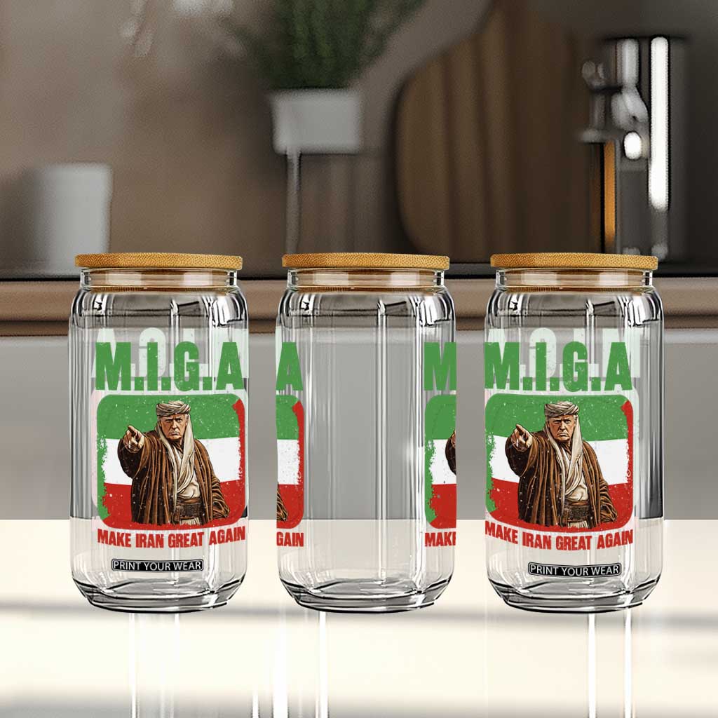 Make Iran Great Again Glass Can Free Iran Protest TS12 Print Your Wear