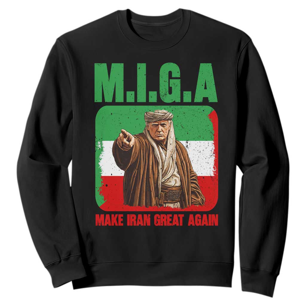 Make Iran Great Again Sweatshirt Free Iran Protest TS12 Black Print Your Wear