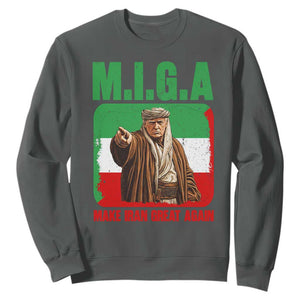 Make Iran Great Again Sweatshirt Free Iran Protest TS12 Dark Heather Print Your Wear