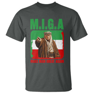 Make Iran Great Again T Shirt - Free Iran Protest TS12 Dark Heather Print Your Wear