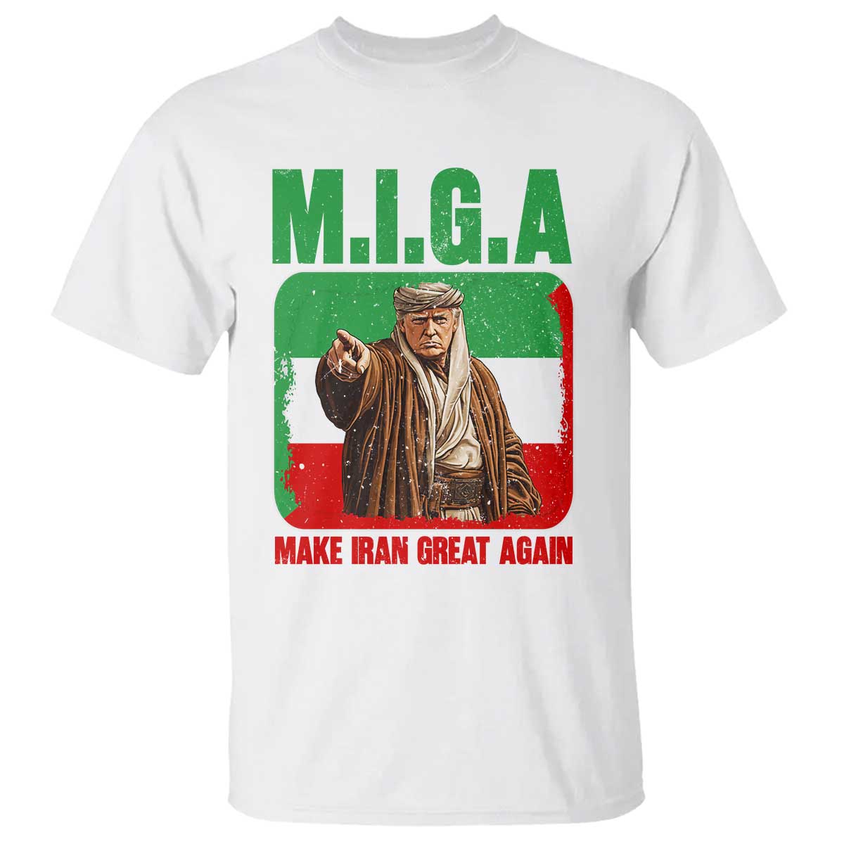 Make Iran Great Again T Shirt - Free Iran Protest TS12 White Print Your Wear