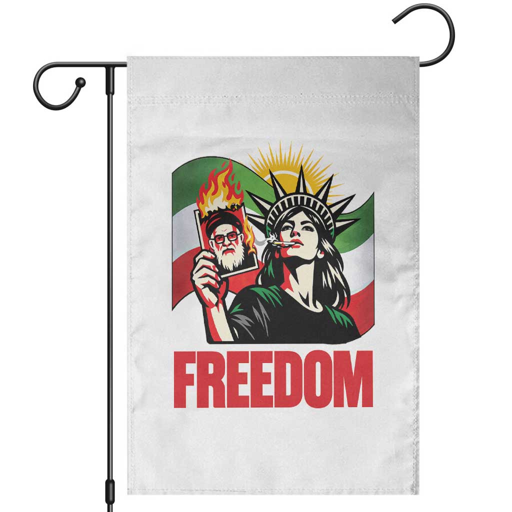 Woman Life Freedom Garden Flag Free Iran Protest Resistance Movement TS12 White Print Your Wear