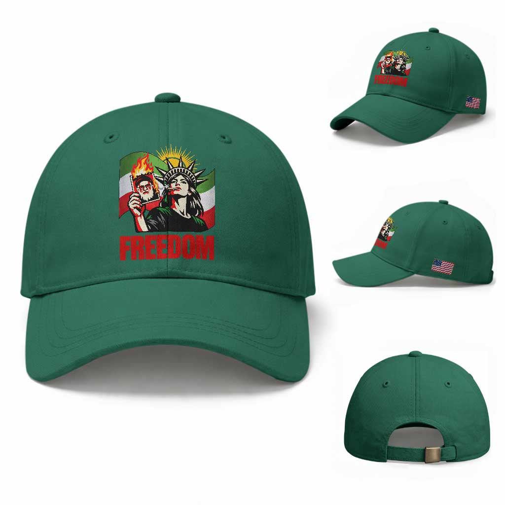 Woman Life Freedom Baseball Cap Free Iran Protest Resistance Movement TS12 Baseball Cap Universal Fit Irish Green Print Your Wear