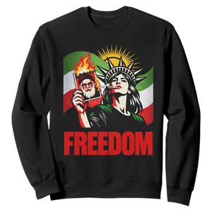 Woman Life Freedom Sweatshirt Free Iran Protest Resistance Movement TS12 Black Print Your Wear