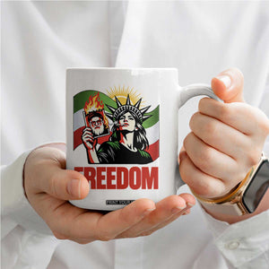 Woman Life Freedom Coffee Mug Free Iran Protest Resistance Movement TS12 Print Your Wear