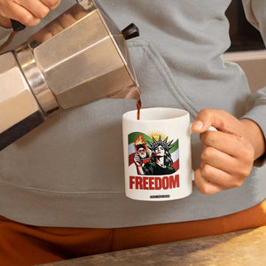 Woman Life Freedom Coffee Mug Free Iran Protest Resistance Movement TS12 Print Your Wear