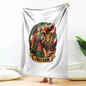 Woman Life Freedom Throw Blanket Iranian Women Resistance Pride TS12 Print Your Wear