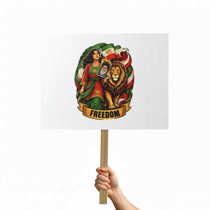 Woman Life Freedom Protest Sign Iranian Women Resistance Pride TS12 Horizontal 18" × 24" White Print Your Wear