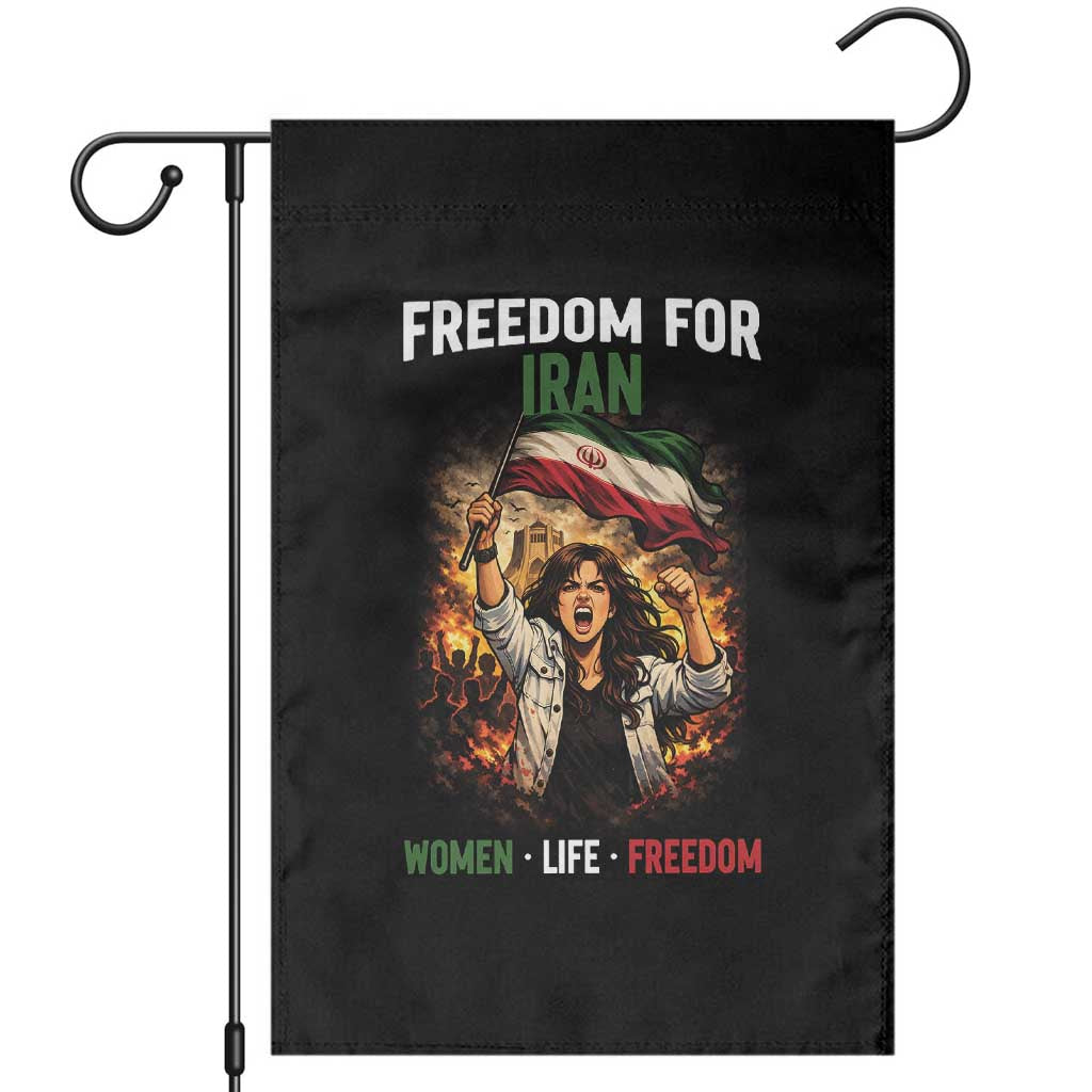 Iran Womens Protest Garden Flag Freedom For Iran Resistance Movement TS12 Black Print Your Wear