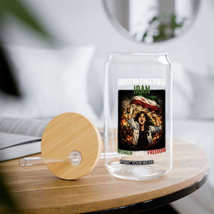 Iran Womens Protest Glass Can Freedom For Iran Resistance Movement TS12 Print Your Wear