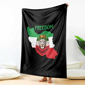 Freedom Iran Throw Blanket Patriotic Persian Lion Resistance Movement Gift TS12 Print Your Wear
