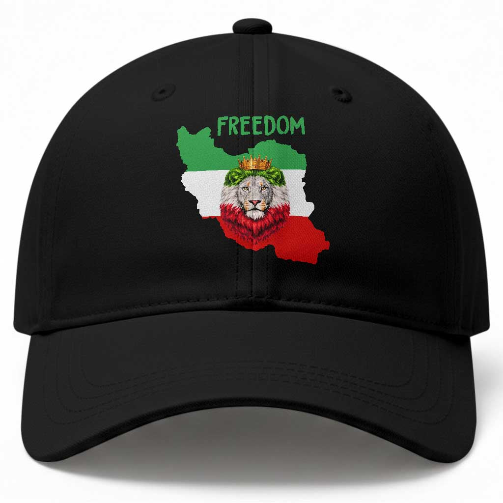 Freedom Iran Baseball Cap Patriotic Persian Lion Resistance Movement Gift TS12 Print Your Wear