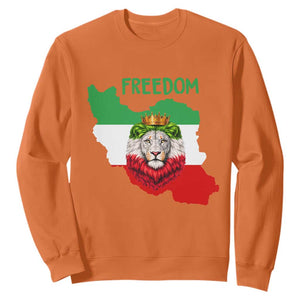 Freedom Iran Sweatshirt Patriotic Persian Lion Resistance Movement Gift TS12 Orange Print Your Wear