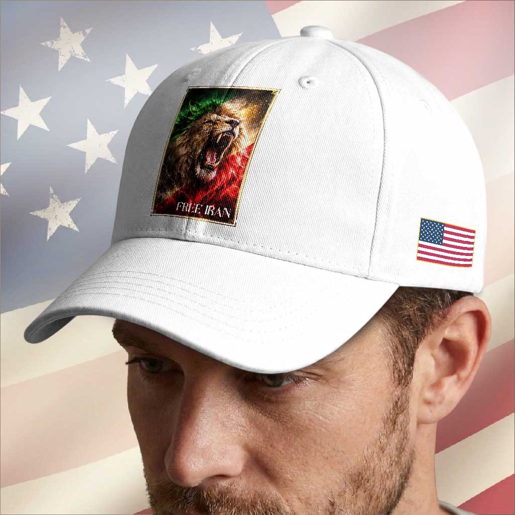 Free Iran Lion Baseball Cap Freedom Resistance Solidarity Movement Gift TS12 Print Your Wear