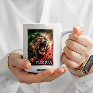 Free Iran Lion Coffee Mug Freedom Resistance Solidarity Movement Gift TS12 Print Your Wear