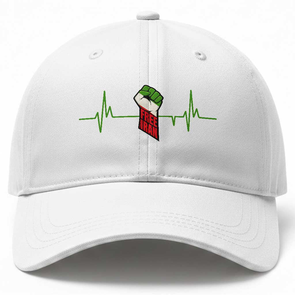 Free Iran Baseball Cap Patriotic Heartbeat Flag Movement Gift TS12 Print Your Wear