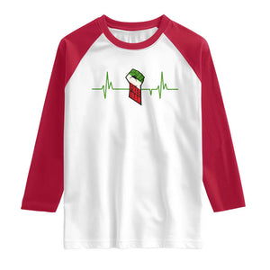 Free Iran Raglan Shirt Patriotic Heartbeat Flag Movement Gift TS12 White Red Print Your Wear