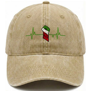 Free Iran Washed Cotton Baseball Cap Patriotic Heartbeat Flag Movement Gift TS12 Print Your Wear