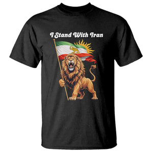 I Stand With Iran T Shirt Freedom Lion Patriotic Resistance Gift TS12 Black Print Your Wear