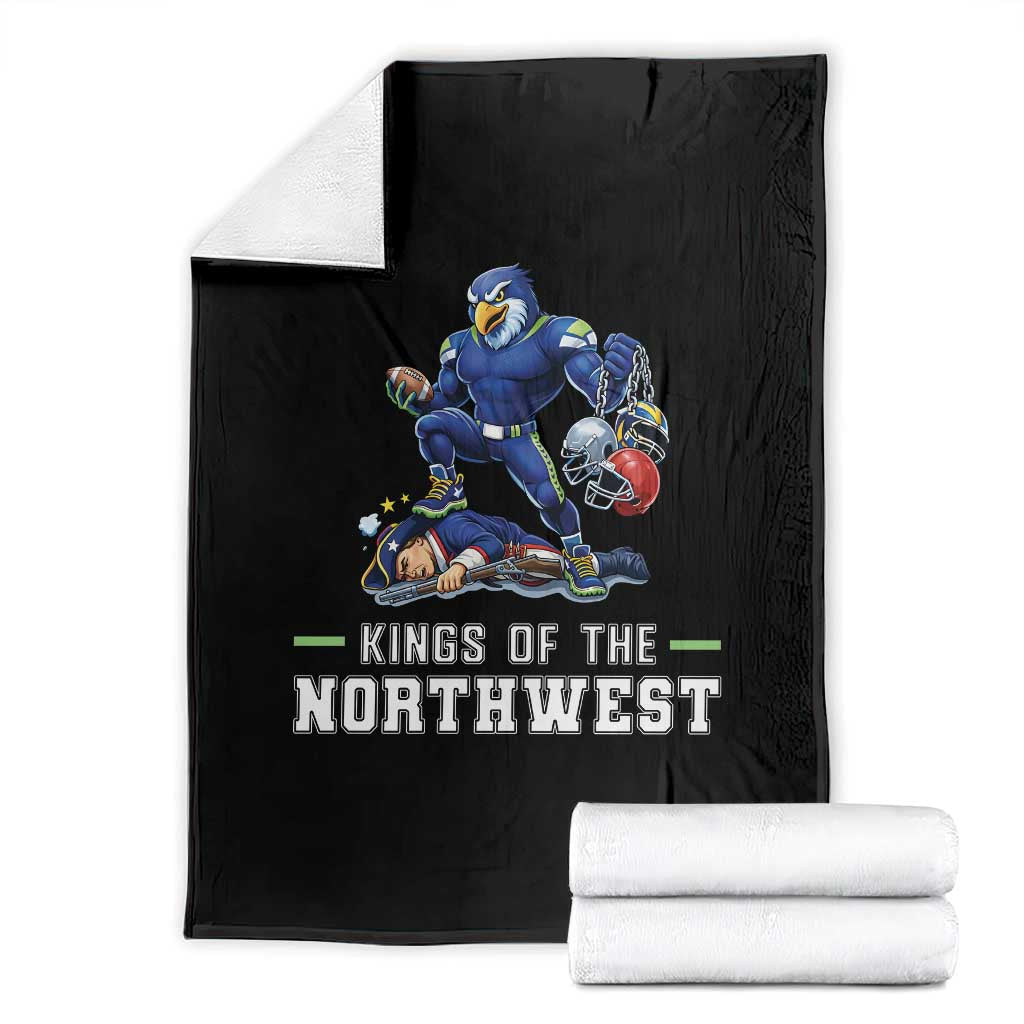 Kings Of The Northwest Throw Blanket Funny Seattle Dominates New England TS12 Black Print Your Wear
