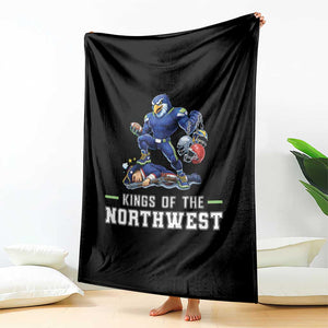 Kings Of The Northwest Throw Blanket Funny Seattle Dominates New England TS12 Print Your Wear