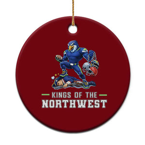Kings Of The Northwest Ceramic Ornament Funny Seattle Dominates New England TS12 1pc Red Print Your Wear