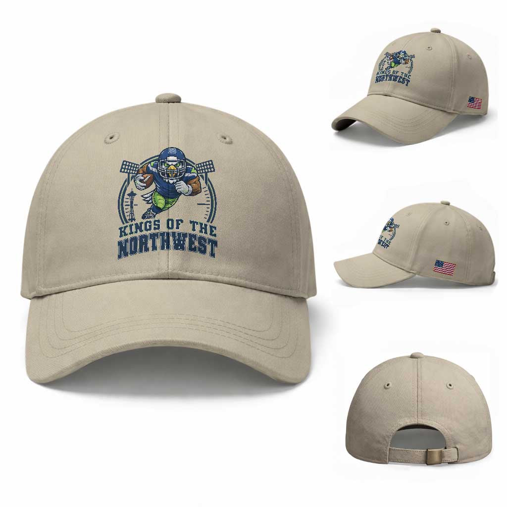 Kings Of The Northwest Baseball Cap 12s Fan Pride TS12 Baseball Cap Universal Fit Beige Print Your Wear