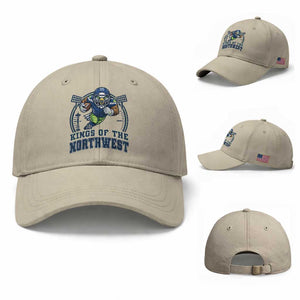 Kings Of The Northwest Baseball Cap 12s Fan Pride TS12 Baseball Cap Universal Fit Beige Print Your Wear