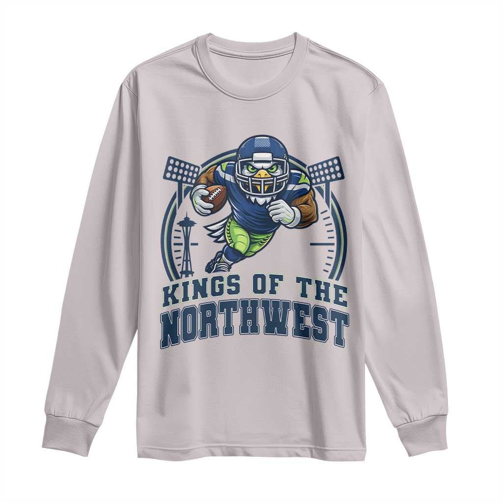Kings Of The Northwest Long Sleeve Shirt 12s Fan Pride TS12 Ice Gray Print Your Wear