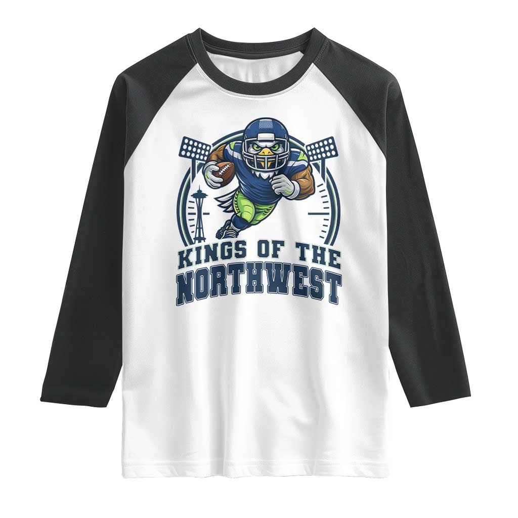Kings Of The Northwest Raglan Shirt 12s Fan Pride TS12 White Black Print Your Wear