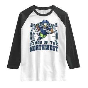 Kings Of The Northwest Raglan Shirt 12s Fan Pride TS12 White Black Print Your Wear