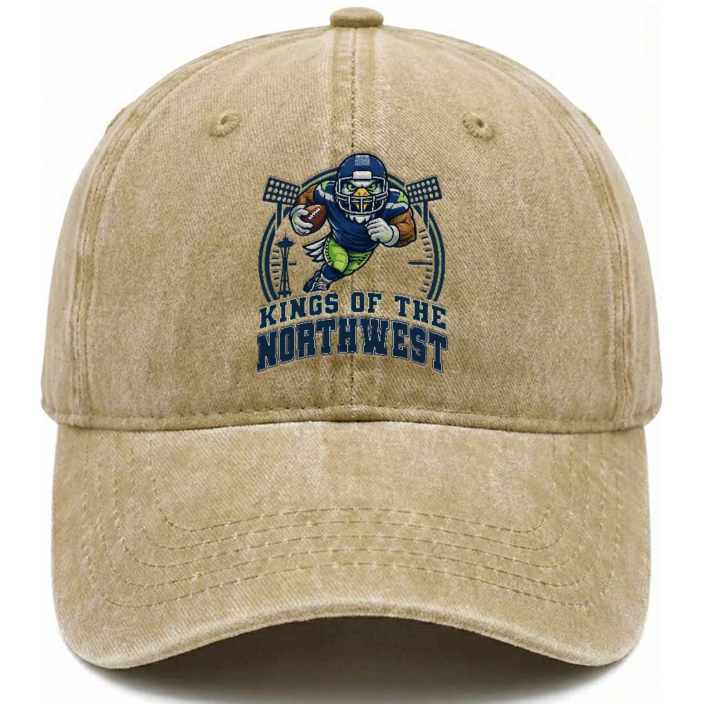 Kings Of The Northwest Washed Cotton Baseball Cap 12s Fan Pride TS12 Print Your Wear