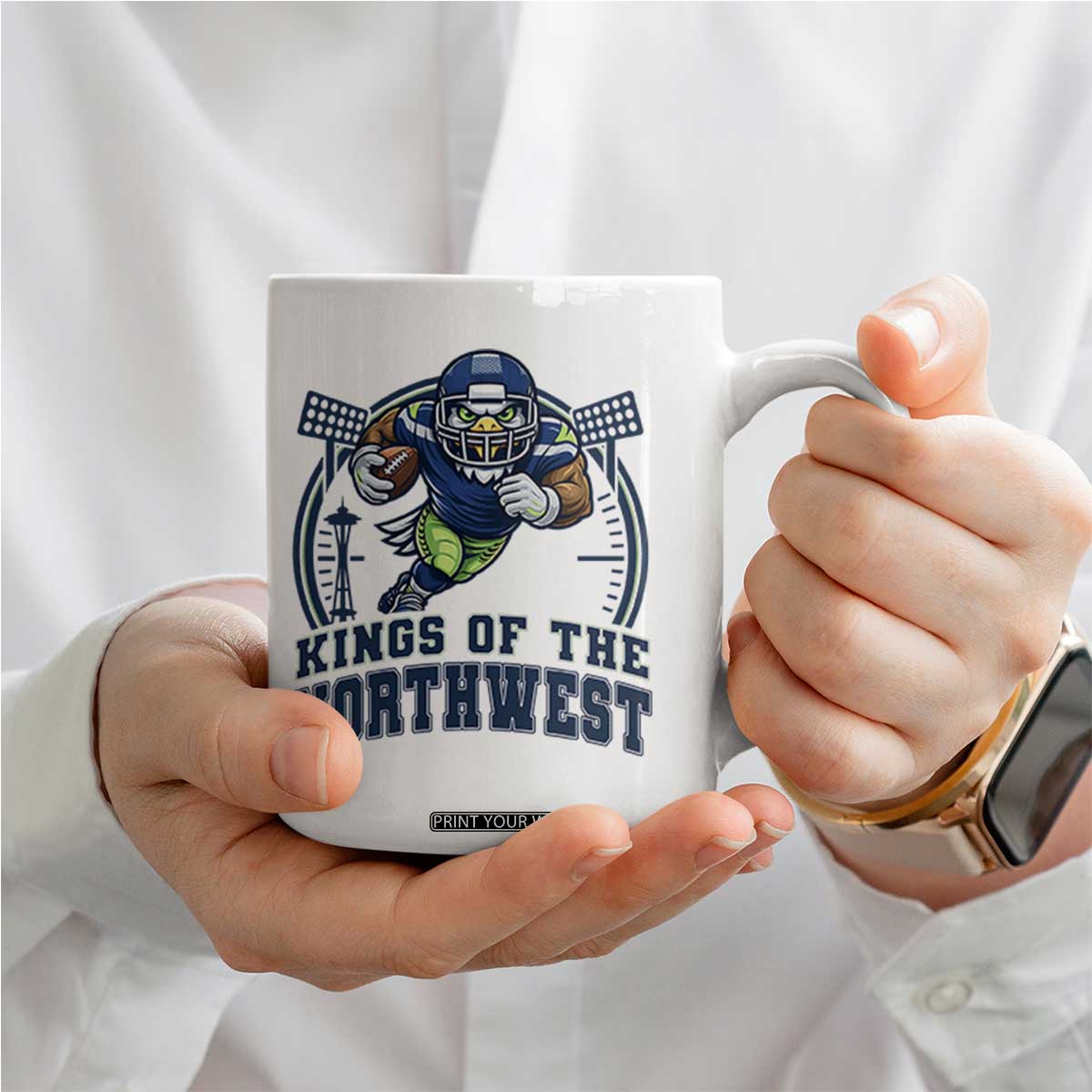 Kings Of The Northwest Coffee Mug 12s Fan Pride TS12 Print Your Wear