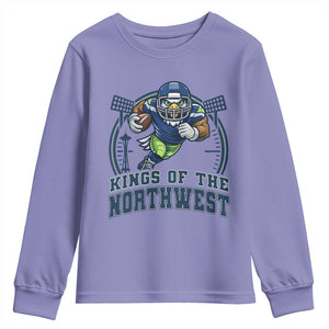 Kings Of The Northwest Youth Sweatshirt 12s Fan Pride TS12 Violet Print Your Wear