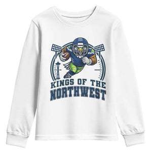 Kings Of The Northwest Youth Sweatshirt 12s Fan Pride TS12 White Print Your Wear