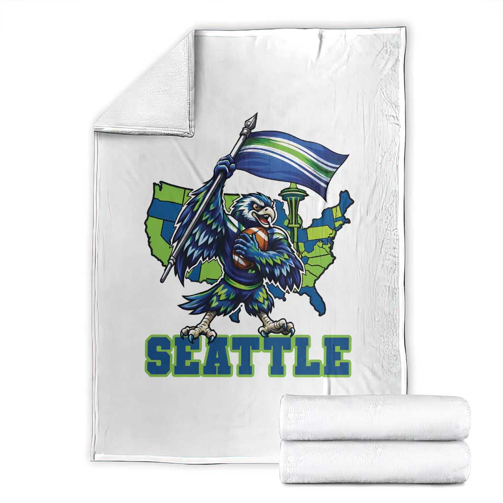 Pacific Northwest Football Pride Throw Blanket Seattle Fan TS12 White Print Your Wear