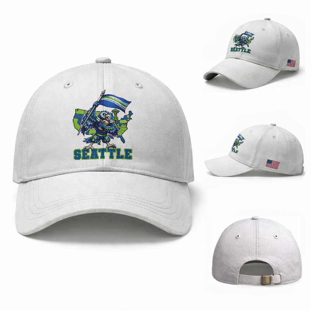 Pacific Northwest Football Pride Baseball Cap Seattle Fan TS12 Baseball Cap Universal Fit White Print Your Wear