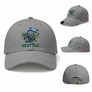 Pacific Northwest Football Pride Baseball Cap Seattle Fan TS12 Baseball Cap Universal Fit Sport Gray Print Your Wear