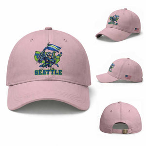Pacific Northwest Football Pride Baseball Cap Seattle Fan TS12 Baseball Cap Universal Fit Light Pink Print Your Wear