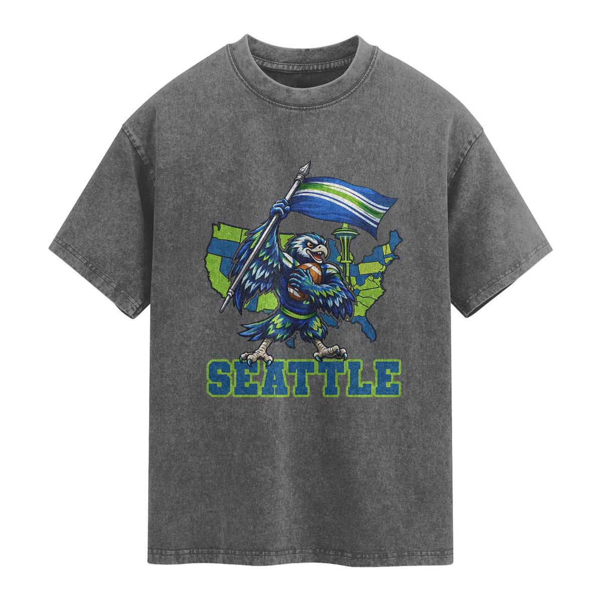 Pacific Northwest Football Pride Washed Cotton T-Shirt Seattle Fan