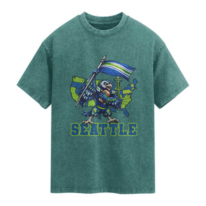 Pacific Northwest Football Pride Washed Cotton T-Shirt Seattle Fan