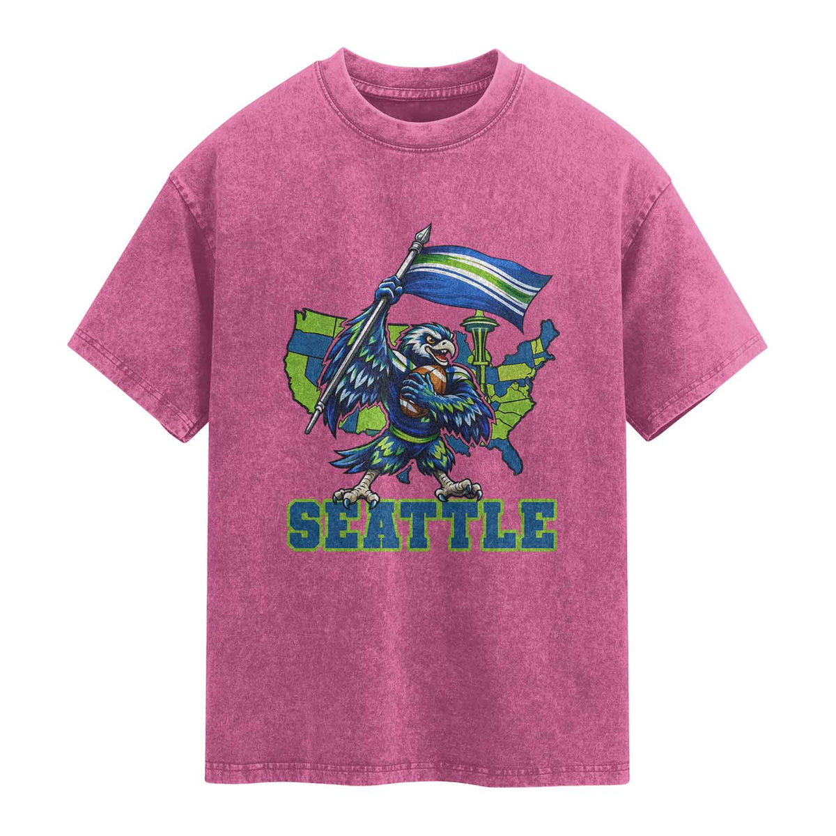 Pacific Northwest Football Pride Washed Cotton T-Shirt Seattle Fan