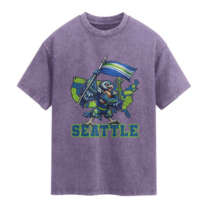 Pacific Northwest Football Pride Washed Cotton T-Shirt Seattle Fan