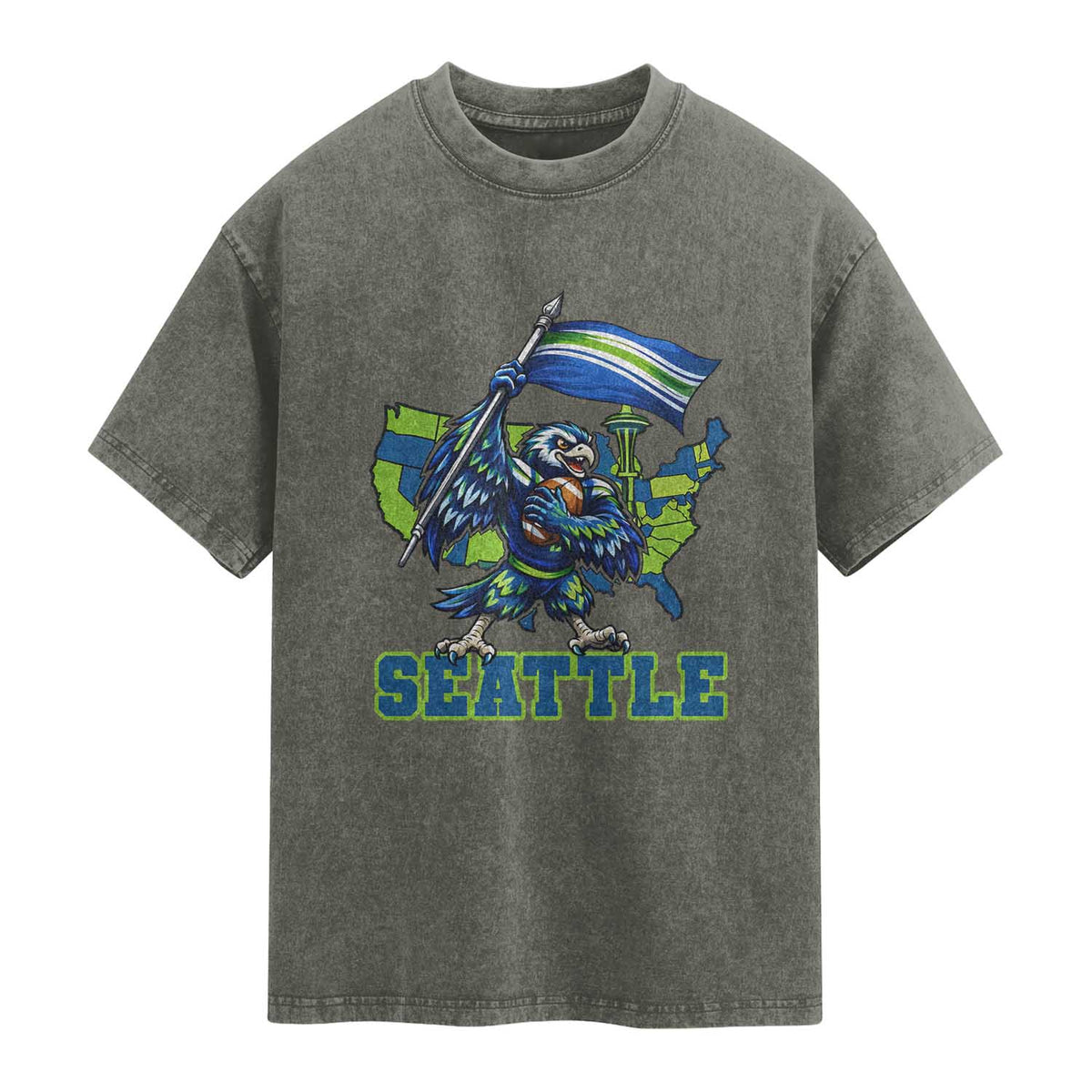 Pacific Northwest Football Pride Washed Cotton T-Shirt Seattle Fan