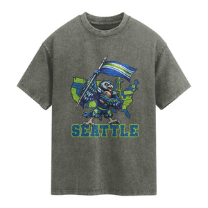 Pacific Northwest Football Pride Washed Cotton T-Shirt Seattle Fan