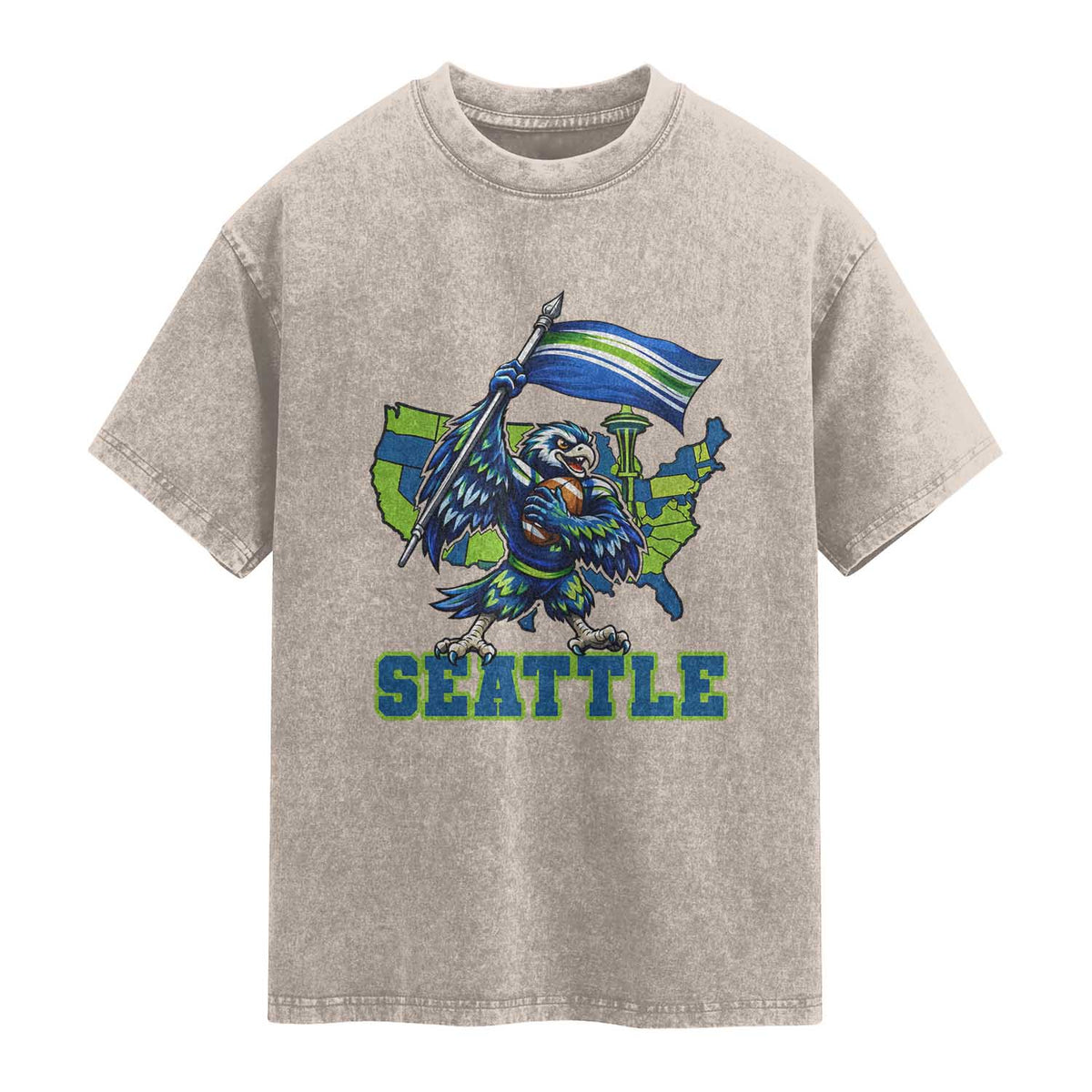 Pacific Northwest Football Pride Washed Cotton T-Shirt Seattle Fan