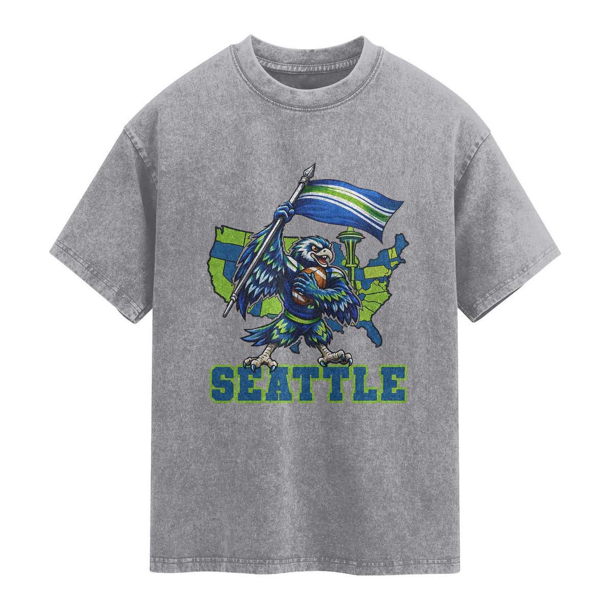 Pacific Northwest Football Pride Washed Cotton T-Shirt Seattle Fan
