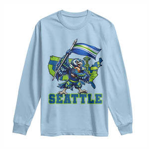 Pacific Northwest Football Pride Long Sleeve Shirt Seattle Fan TS12 Light Blue Print Your Wear
